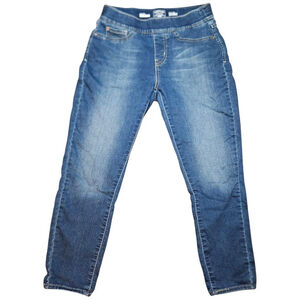 Levi Strauss 8 Short Blue Denim Pull-On Skinny Jeans